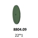 Каучуковый , Прямоугольный профиль 22*1 зеленый, середний