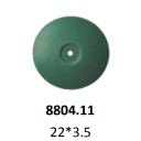 Каучуковый  профиль линза 22*3,5мм,зеленый середний