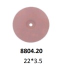 Линза розовая (22*3,5 мм) силиконовая средняя