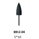 Профиль пуля острая черная 5*10 мм жесткая силиконавая для металов 