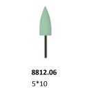 Профиль пуля острая зеленая 5*10 мм  мягкая силиконавая для металов 