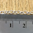 Удлинитель для серебряной цепочки на метраж , 3.75*5.75 мм  ( на метраж ) серебро 930 проба  