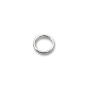 Соединительное кольцо, круг , серебро 925 пробы 4.5 мм наружный 2.5 мм внутренний, 1 мм проволока, закалена 