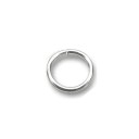 Соединительное кольцо, круг , серебро 925 пробы 5 мм наружный 3 мм внутренний, 0.7 мм проволока, закалена