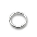 Соединительное кольцо, круг , серебро 925 пробы 6 мм наружный. 3 мм внутренний, 1.2 мм проволока, закалена
