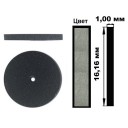 RF064 Каучукова EVE (1 * 16 мм) (ціна за 1 штуку) Профіль диск, .сірі   Обробка металів 