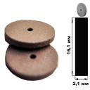 RF072 Каучукова EVE (2 * 16 мм) (ціна за 1 штуку) Профіль диск, .червоний  Обробка металів