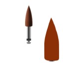 Профіль куля, коротка цанга 2.35, 4*12 мм Червона Середня RF3124