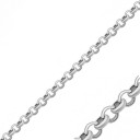 Серебряная цепь 930 пробы в плетении ролло ширина звена 1,5 мм вес  1 см 0,04 Rolo 15