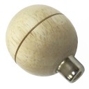 Деревянная ручка, шар, для штихелей и корневёрток S167
