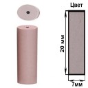 SH023 для Кераміки Золота - срібла Силіконова EVE (20 * 7 мм) (ціна за 1 штуку) Профіль циліндр, світло рожеві Обробка Кераміки - драг. металів.