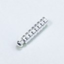 Концевик  на снейк ,пандора,большой 19 мм 4,15*2,95 mm,  серебряный 925 пробы 